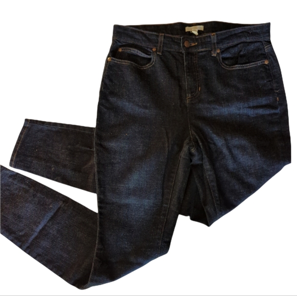 Eileen Fisher Denim - Eileen Fisher jeans organic cotton indigo denim zip fly skinny jeans. Sz 6